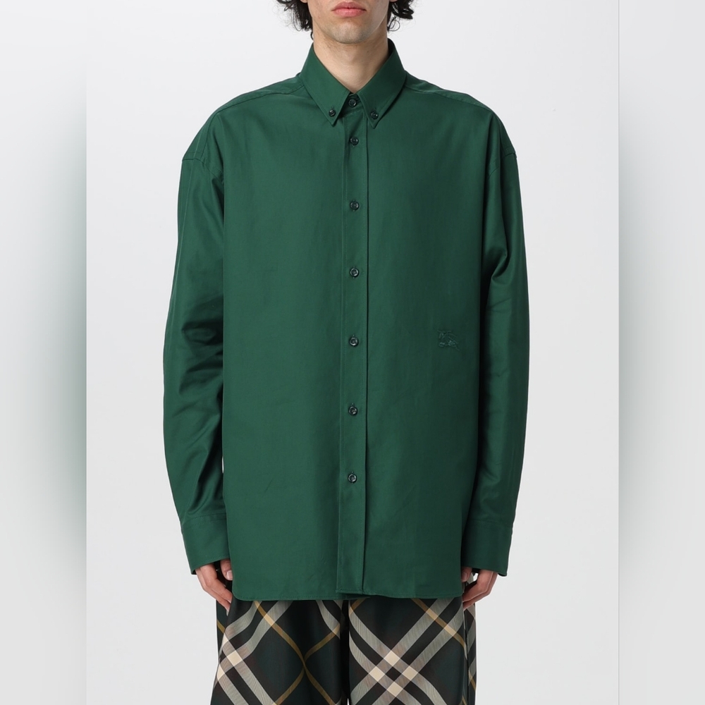 Burberry Men's Green Shirt